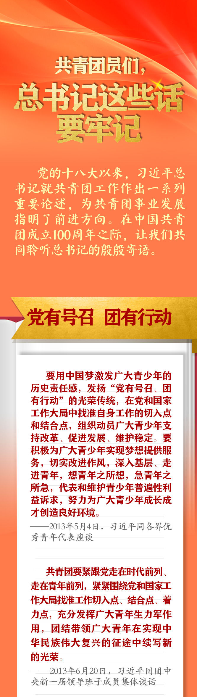 手繪長卷 | 共青團員們，總書記這些話要牢記