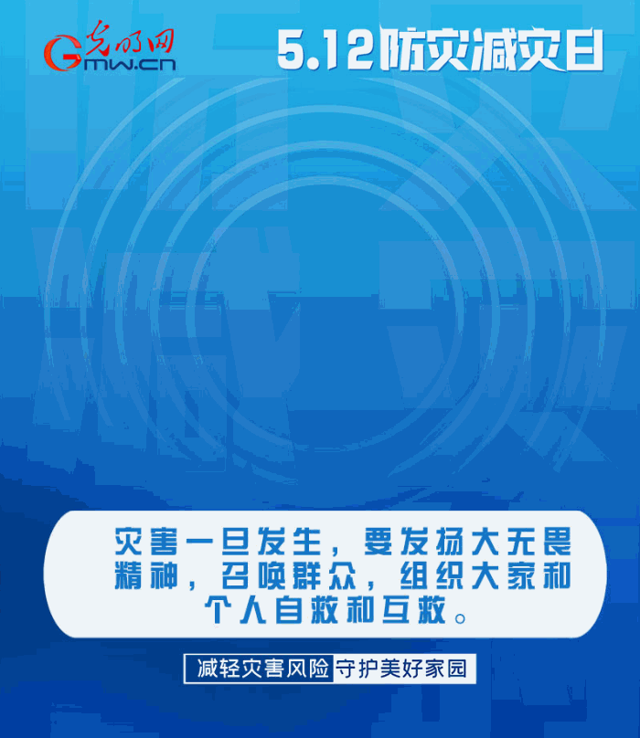 【動(dòng)態(tài)海報(bào)】減輕災(zāi)害風(fēng)險(xiǎn)，從這10個(gè)字開始