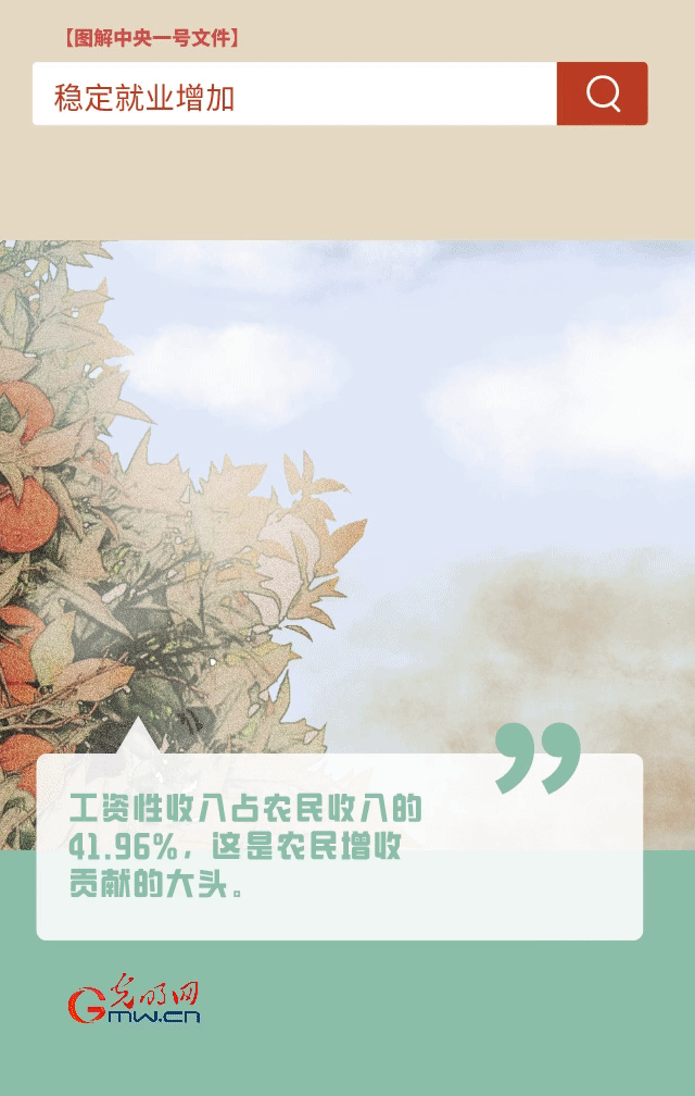 【圖解中央一號文件】“動”漫海報丨今年如何讓農(nóng)民的“錢袋子”鼓起來？