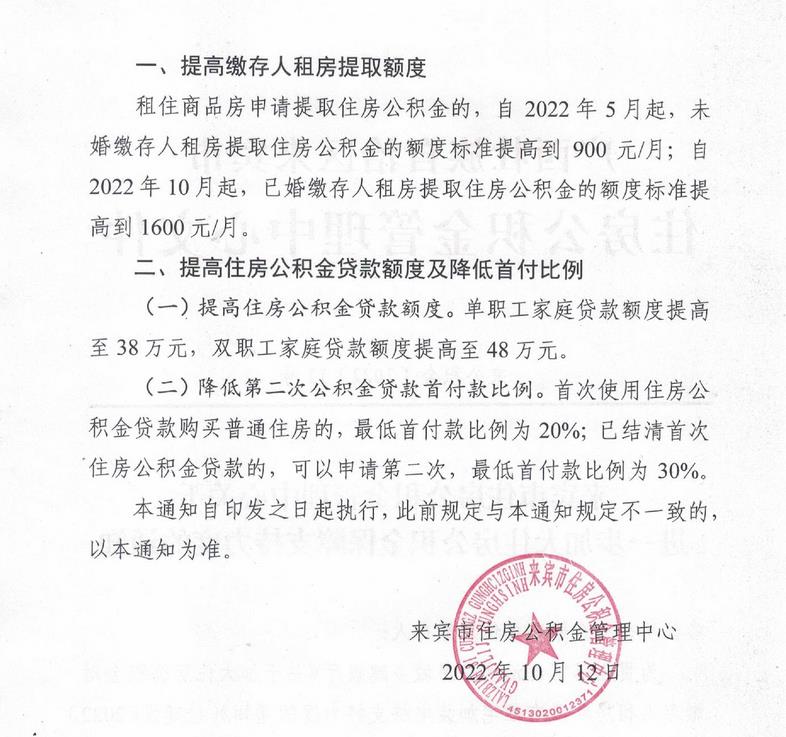 廣西來賓市住房公積金管理中心網(wǎng)站信息截圖。