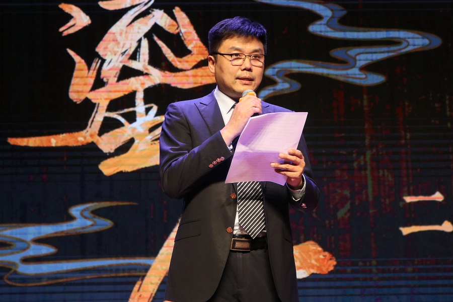北京外國語大學(xué)黨委常委、副校長趙剛在活動(dòng)現(xiàn)場講話。主辦方供圖