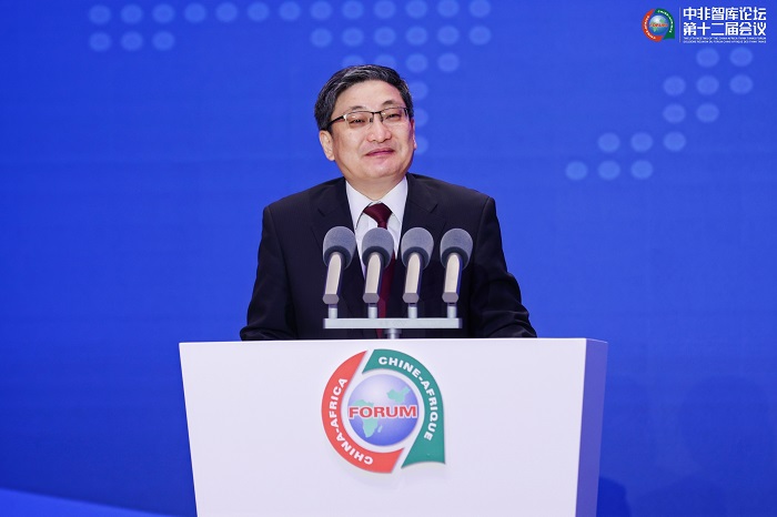 中國政府非洲事務(wù)特別代表劉豫錫在中非智庫論壇第十二屆會議開幕式上發(fā)表致辭。主辦方供圖
