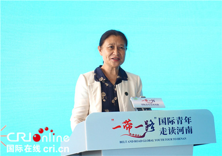 中國人民對外友好協(xié)會二級巡視員李冬梅致辭。賈親親 攝