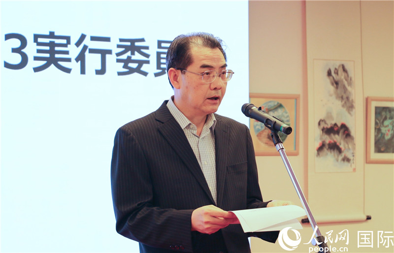 中國駐日本大使吳江浩致辭。人民網 許可攝