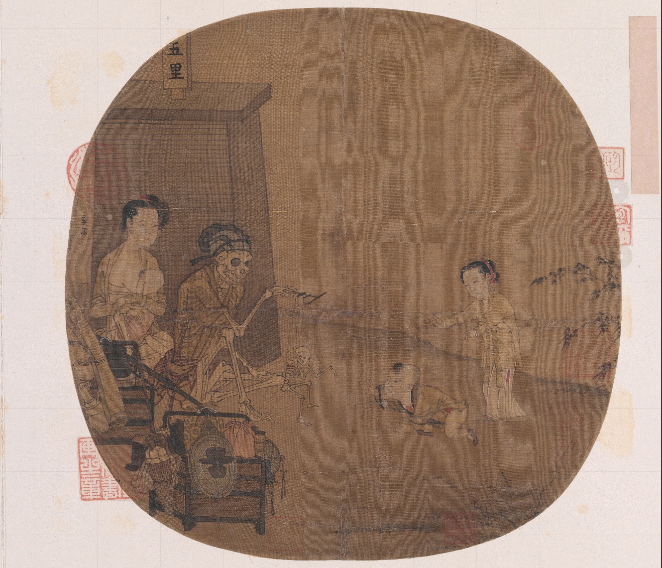 南宋名畫《骷髏幻戲圖》。圖片來(lái)源：故宮博物院官方網(wǎng)站