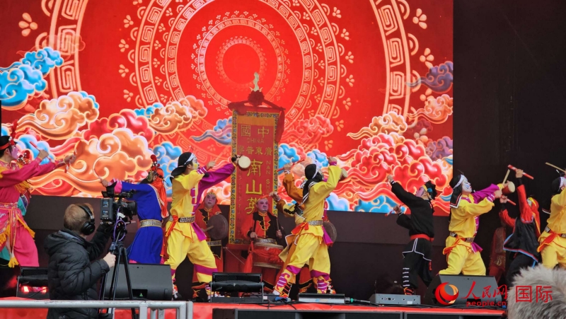 倫敦新春慶典現(xiàn)場(chǎng)。人民網(wǎng) 郭錦標(biāo)、楊浩鵬攝