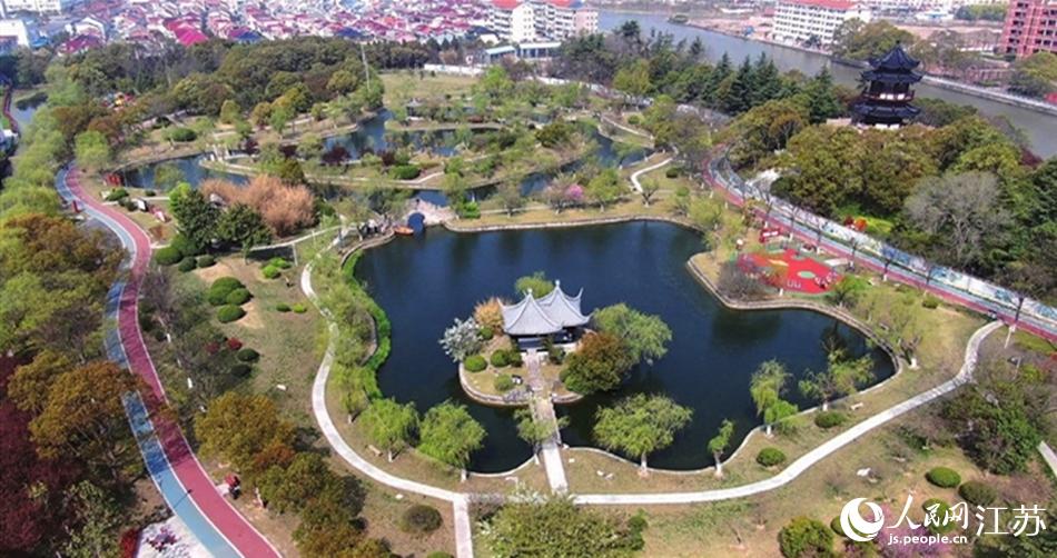 如東縣人民公園。如東縣委宣傳部供圖