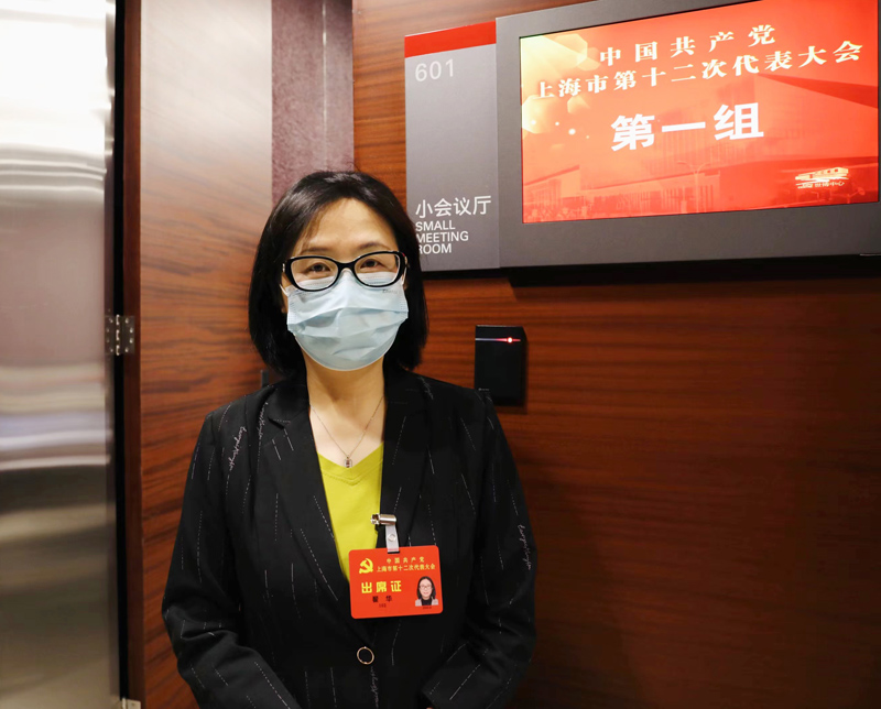 黨代表翟華。人民網(wǎng) 王文娟攝