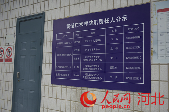 防汛責(zé)任人公示牌。人民網(wǎng)祝龍超攝