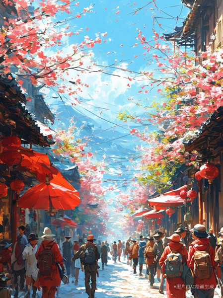【巳巳如意萬象新】漫評(píng)丨紅紅火火中國年，照見新年新圖景