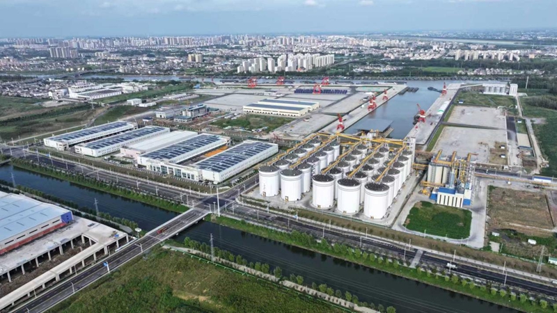 航拍黃碼港產(chǎn)業(yè)園。蔣童攝