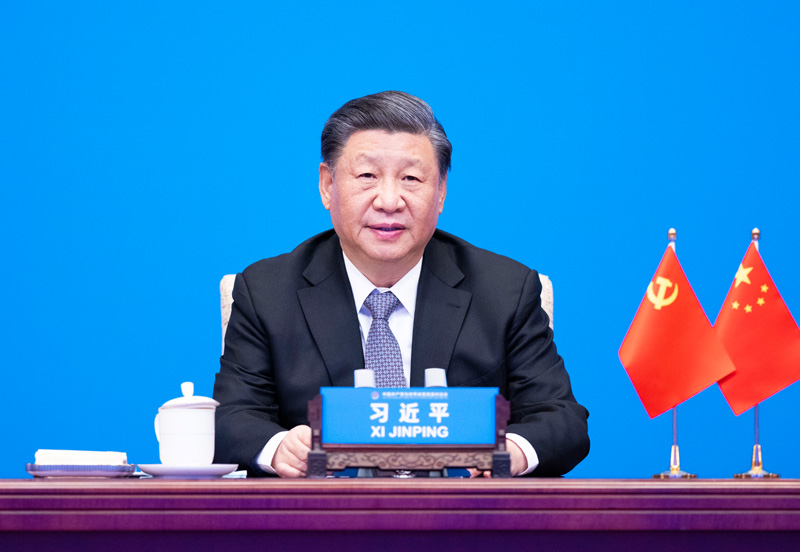 2023年3月15日，習(xí)近平主席在北京出席中國(guó)共產(chǎn)黨與世界政黨高層對(duì)話會(huì)，并發(fā)表題為《攜手同行現(xiàn)代化之路》的主旨講話。