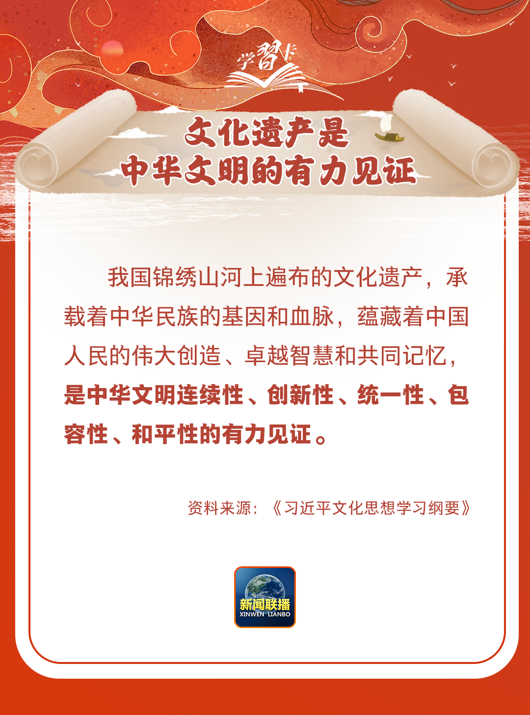 學(xué)習(xí)卡丨守護(hù)好中華民族的文化瑰寶！