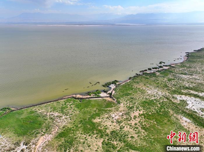 圖為航拍都蘭湖國家濕地公園?！∑钤鲚?攝