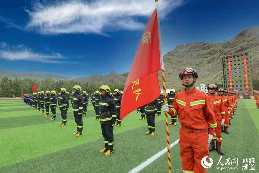 誓師大會現(xiàn)場。 人民網(wǎng) 李海霞 攝