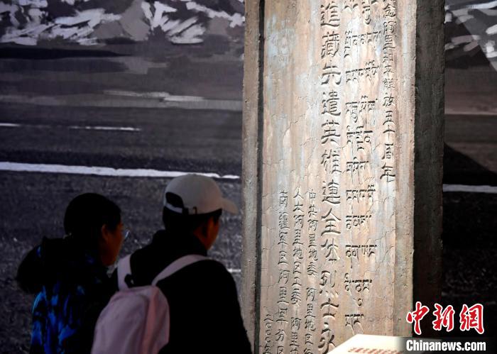 圖為5月18日，觀眾正在欣賞展覽?！±盍?攝