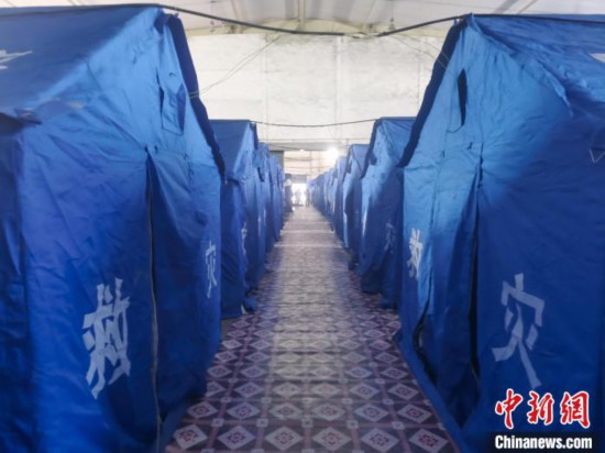 那曲火車站集中健康監(jiān)測點?！≈袊F路青藏集團有限公司拉薩車務(wù)段 供圖